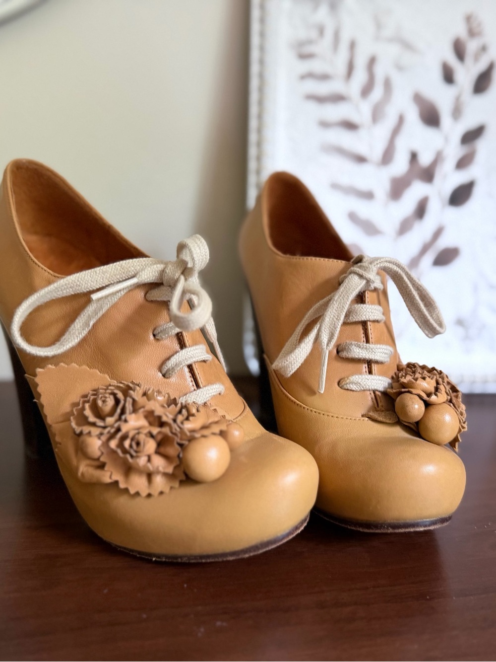 Rosette-Detailed Lace-Up Bootie by Chie Mihara